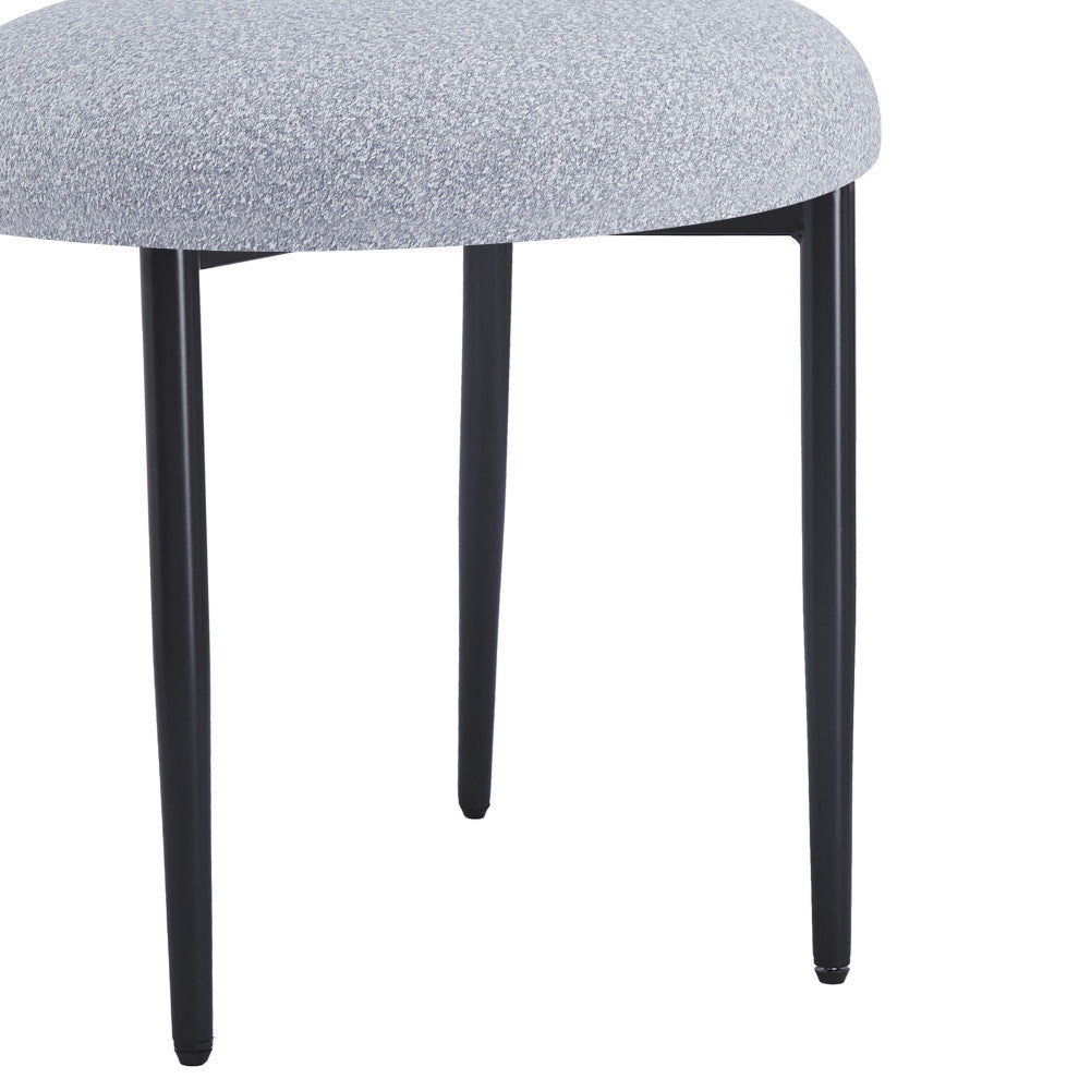 Daimona Fabric Upholstered Dining Chairs, Set of 2, Gray