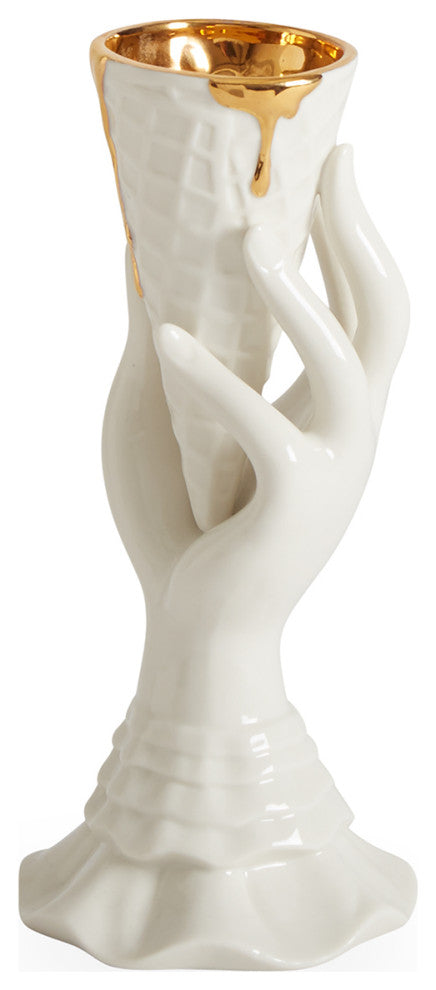 I-Scream Vase, Gilded