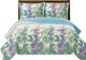Freya Wrinkle-Free Floral Coverlet Set, Full/Queen
