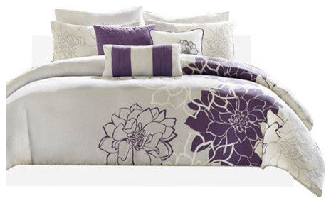 Madison Park Printed Duvet 6-Piece Set, King