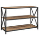 X Frame 40" Industrial Wood Bookshelf - Barnwood