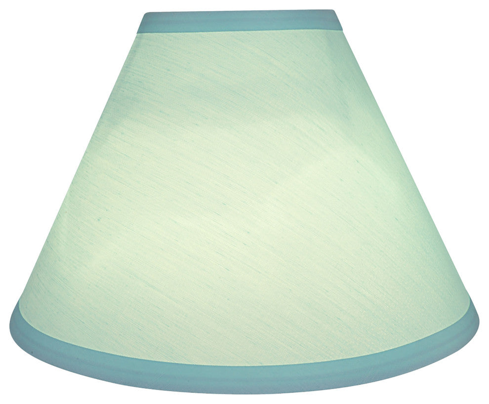 Aspen Creative 58754 Hardback Empire UNO Lamp Shade, Light Blue (4" x 10" x 7")