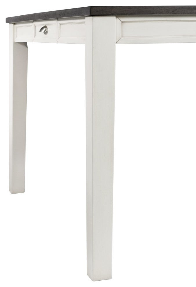 Picket House Furnishings Jamison Two Tone Dining Table with Storage, Counter Hei