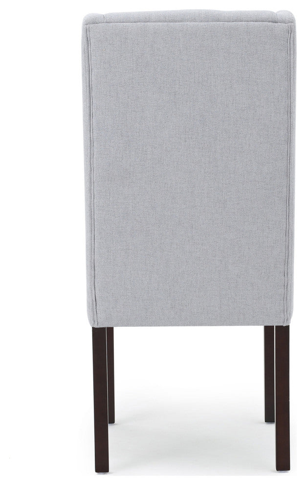 GDF Studio Cline Contemporary Fabric Wingback Dining Chair, Set of 2