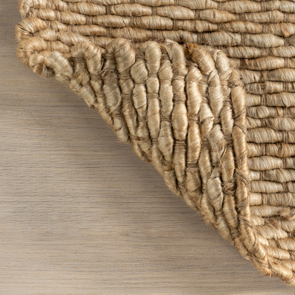Nuloom Hand Woven Hailey Jute, Natural 2'x3'