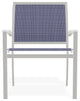 Bazza Sling Stackable Outdoor Dining Chair, Breeze/Snow