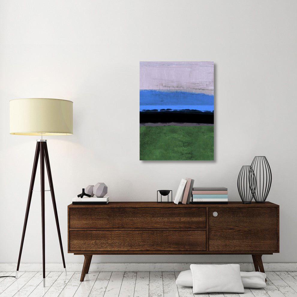 "Abstract Stripe Theme Blue" Fine Art Print