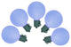 Battery Operated Sugaled G50 Christmas Lights, Set of 10, Blue