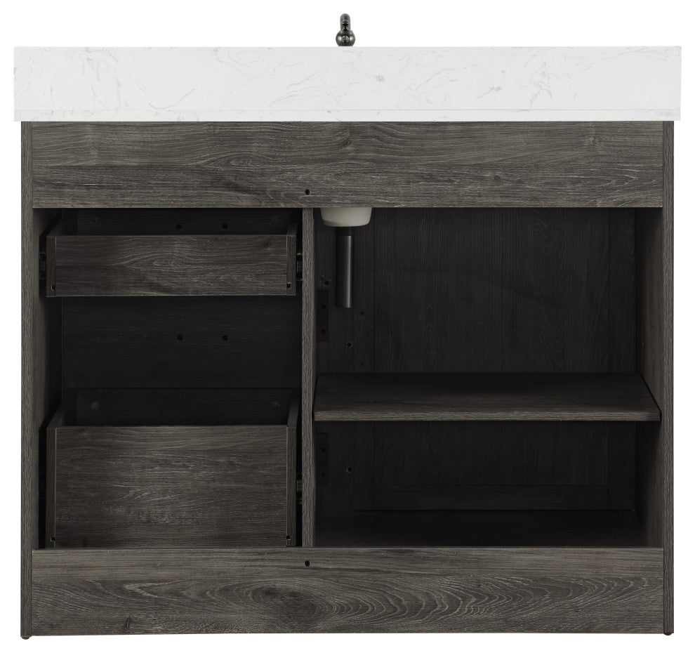 Rafter 42" Bathroom Vanity, Charcoal Gray