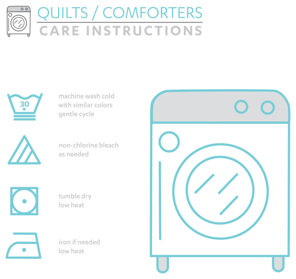 Hygge Geo 3-Piece Quilt Set, Taupe, King