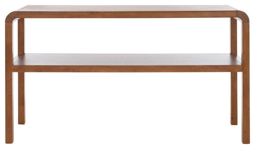 Safavieh Omara 2 Tier Console Table, Walnut
