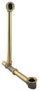 Brass Above Floor 18" Bath Waste Tubes, Less Trim - Unfinished