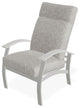 Belle Isle Cushion Outdoor Armchair, Hither Pewter/Snow