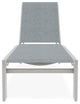 Kendall Sling Stackable Outdoor Chaise Lounge, Charm/Snow