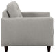 Modern Contemporary Upholstered Armchair, Light Gray Fabric