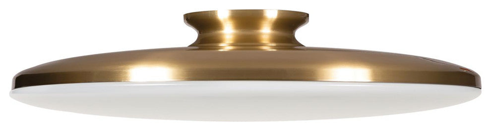 Skye, LED Flush Mount, 19", Satin Brass