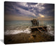 "Broken Wooden Pier For Boats" Sea Bridge Canvas Wall Artwork, 40"x30"
