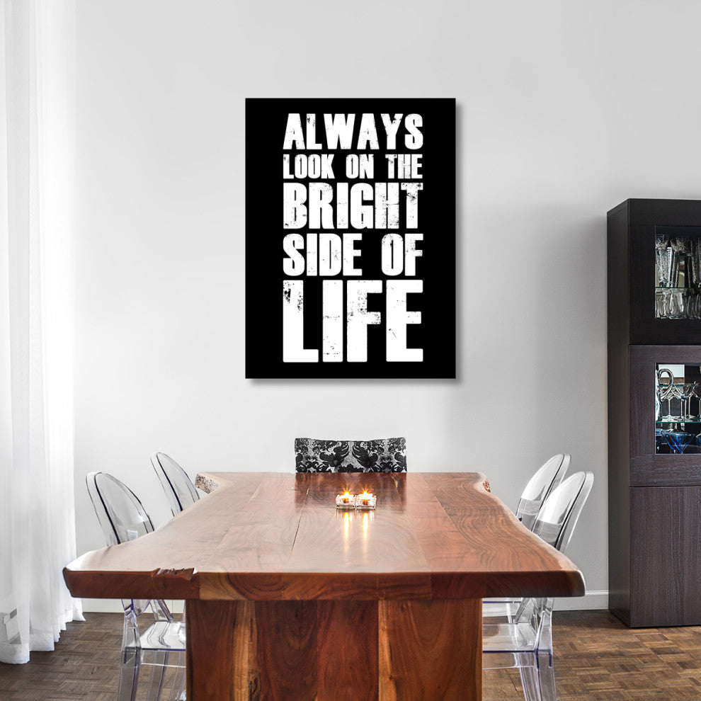 "Bright Side of Life Poster Poster Black" Fine Art Print