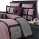 Morgan 100% Microfiber 8-Piece Luxury Comforter Set, Purple, California King