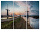 "Kinderijk Holland Panorama" Metal Wall Art, 3 Panels, 36"x28"