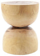 Hourglass Side Table, Chamcha Wood