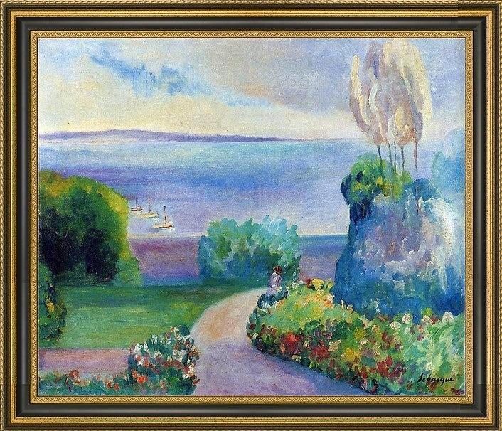 Henri Lebasque Landscape at Prefailles Framed Premium Canvas Print, 20"x25"