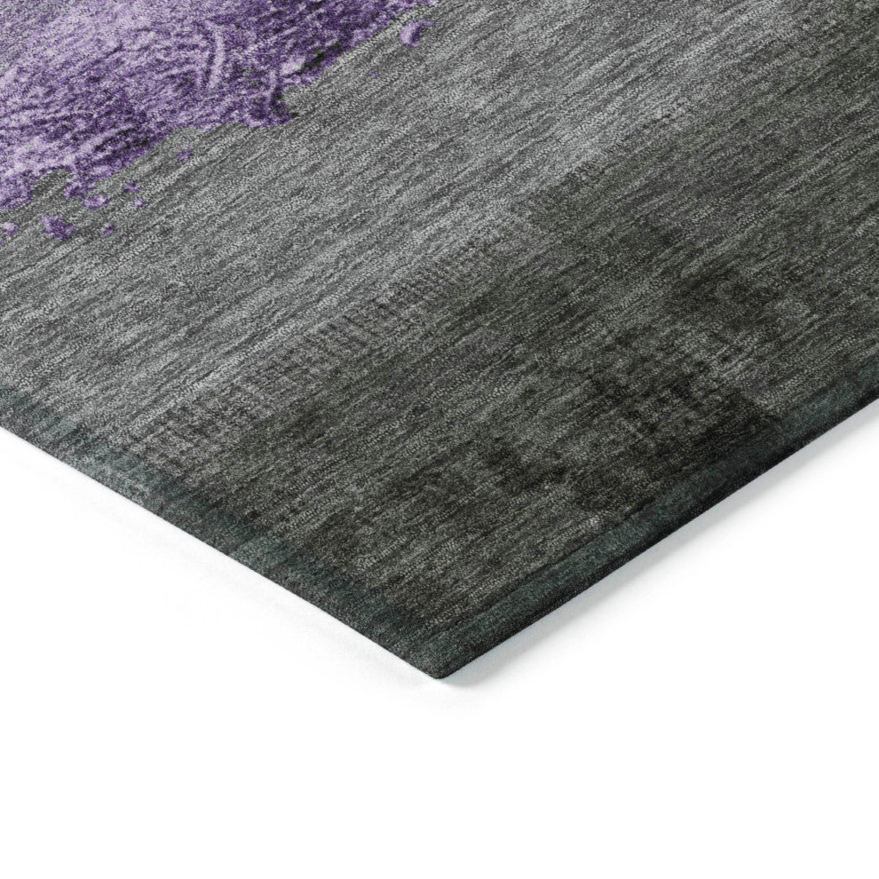 Machine Washable Indoor/Outdoor Chantille ACN1883 Violet 3' x 5' Rug