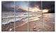"Shore of Baltic Sea During Winter" Seashore Canvas Wall Art, 4 Panels, 48"x28"