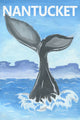 "Whale's Tale" Painting Print on Wrapped Canvas, 24x36