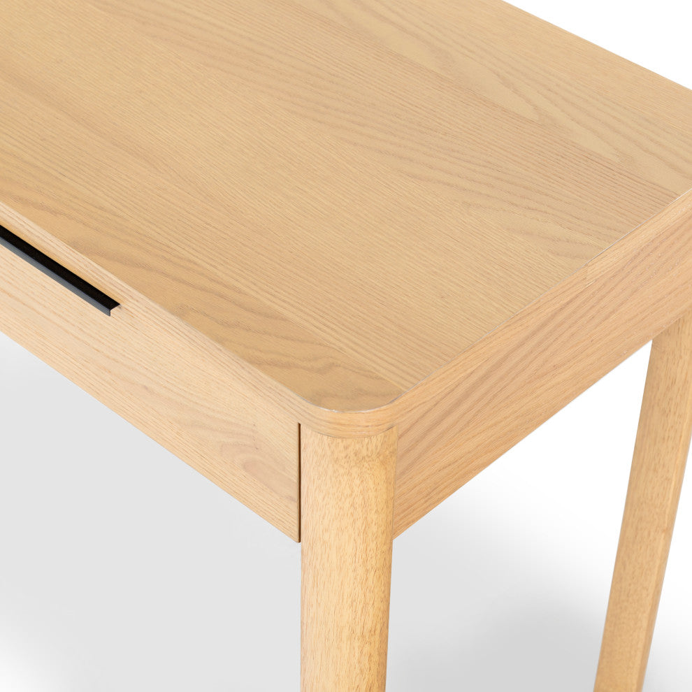 Safavieh Couture Gabrietta 2 Drawer Wood Desk, Natural/Black