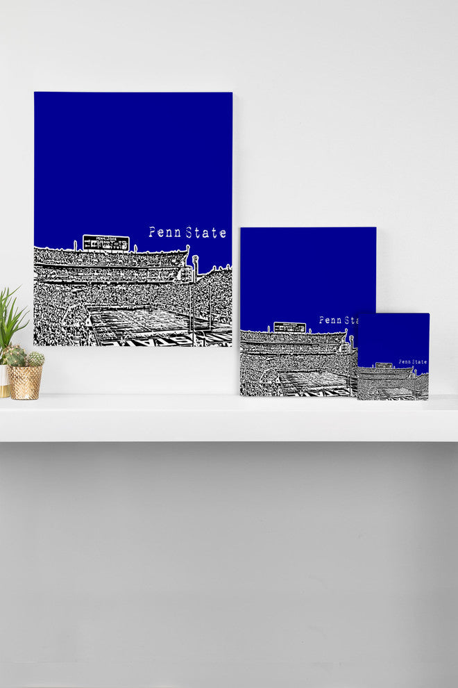 Deny Designs Bird Ave Penn State University Navy Art Canvas