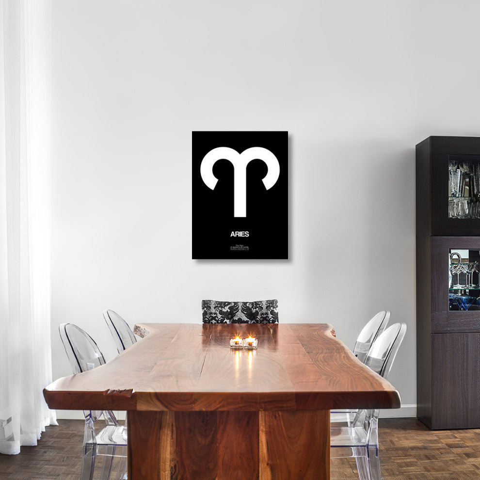 "Aries Zodiac Sign White" Fine Art Print