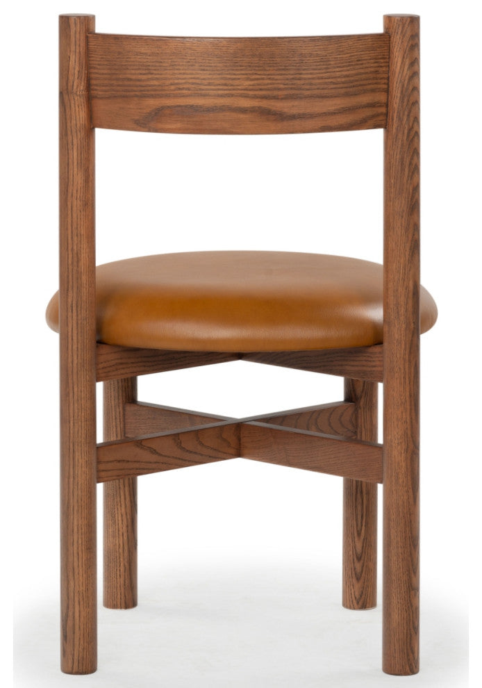 Safavieh Couture Tayla Dining Chair, Walnut/Brown