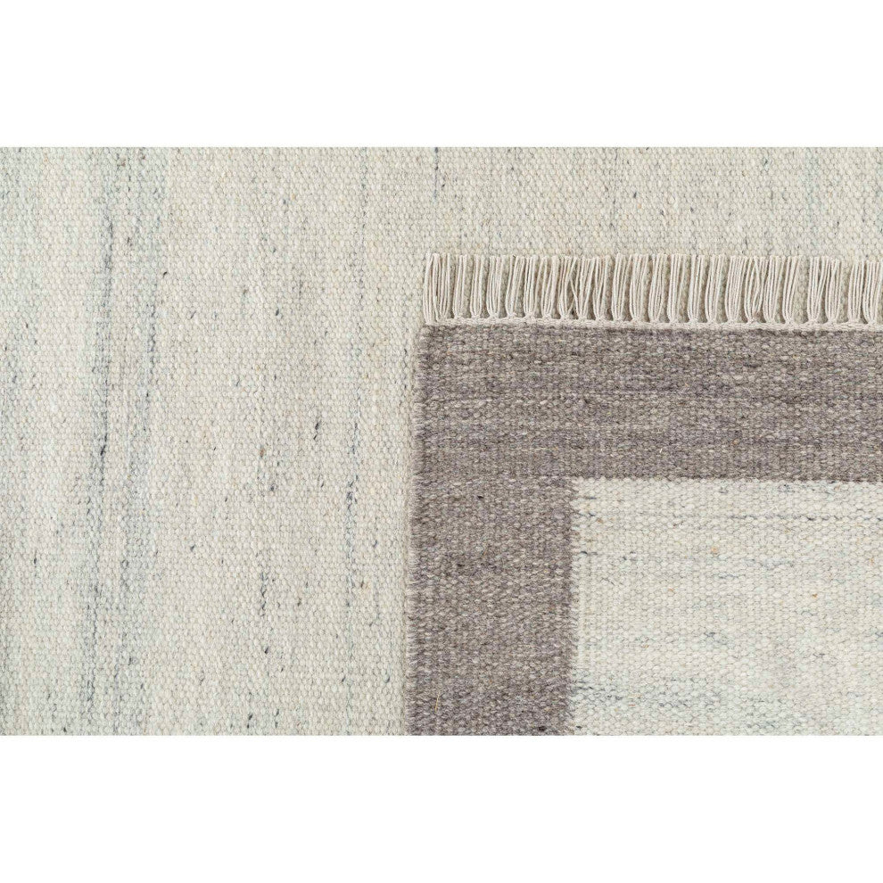 Nu Maison Soft Border Area Rug, Charcoal, 2'6"x8'