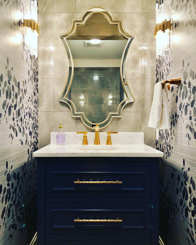 Curved Shaped Venetian Wall Mirror