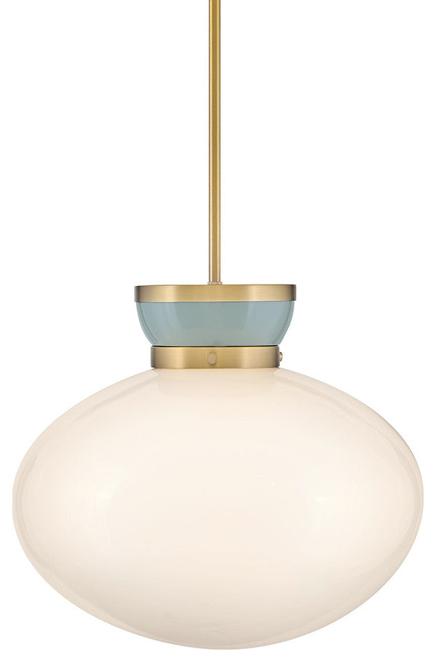 Lark Lucy Pendant Light, Lacquered Brass, Medium