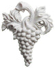 7 1/8"W  x 9 1/4"H x 1 1/8"P Small Grape Bunch Center Onlay