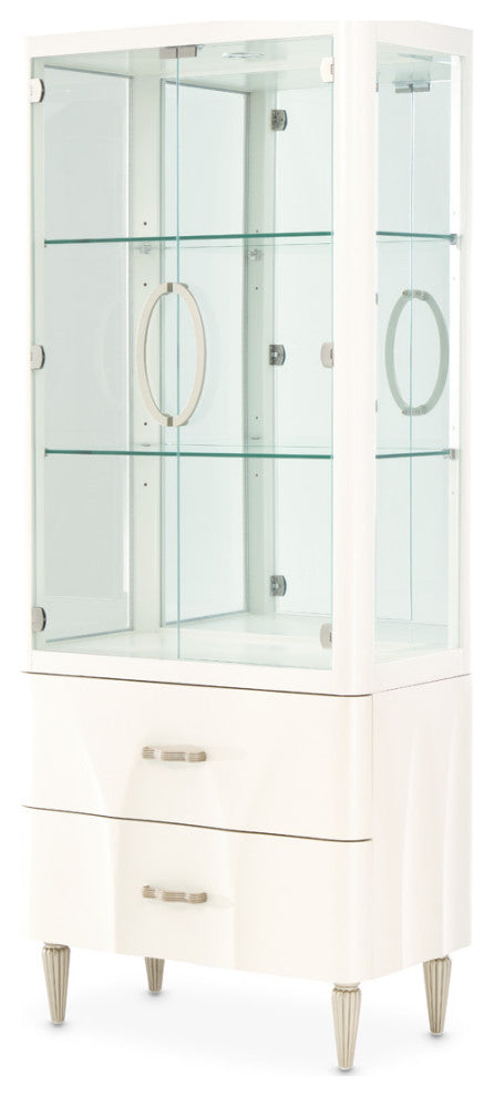 London Place Display Cabinet - Creamy Pearl