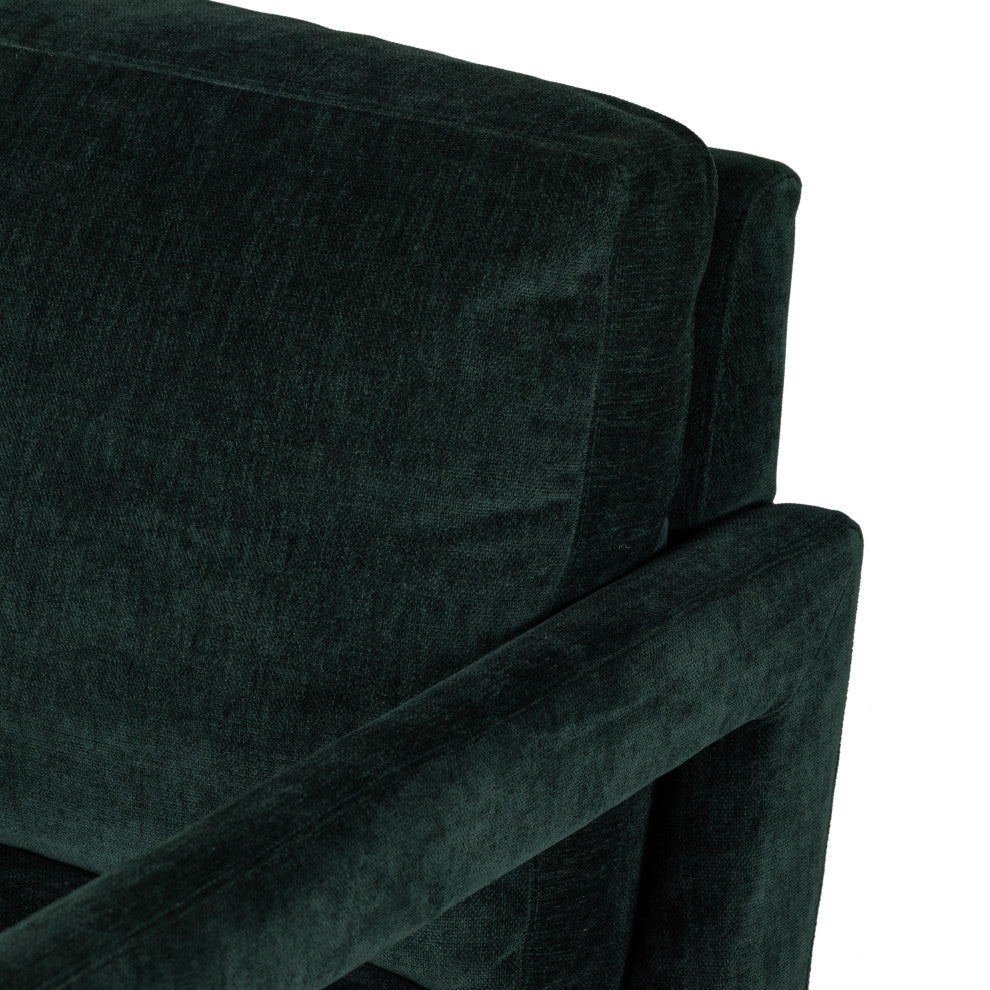Olson Swivel Chair-Emerald Worn Velvet