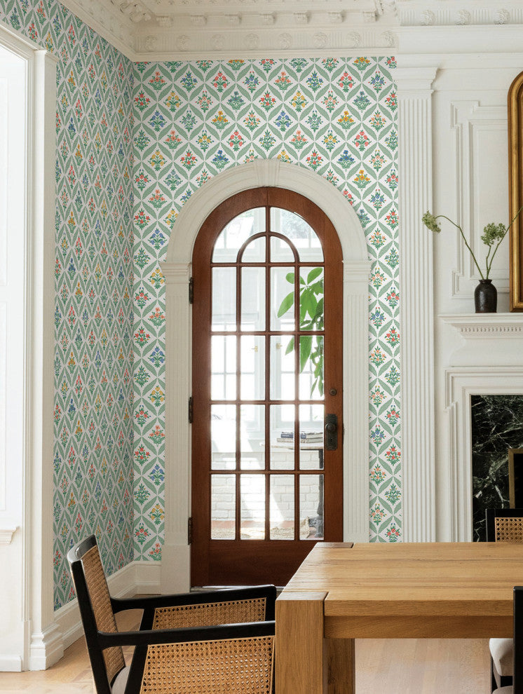 Estee Garden Sage Wallpaper