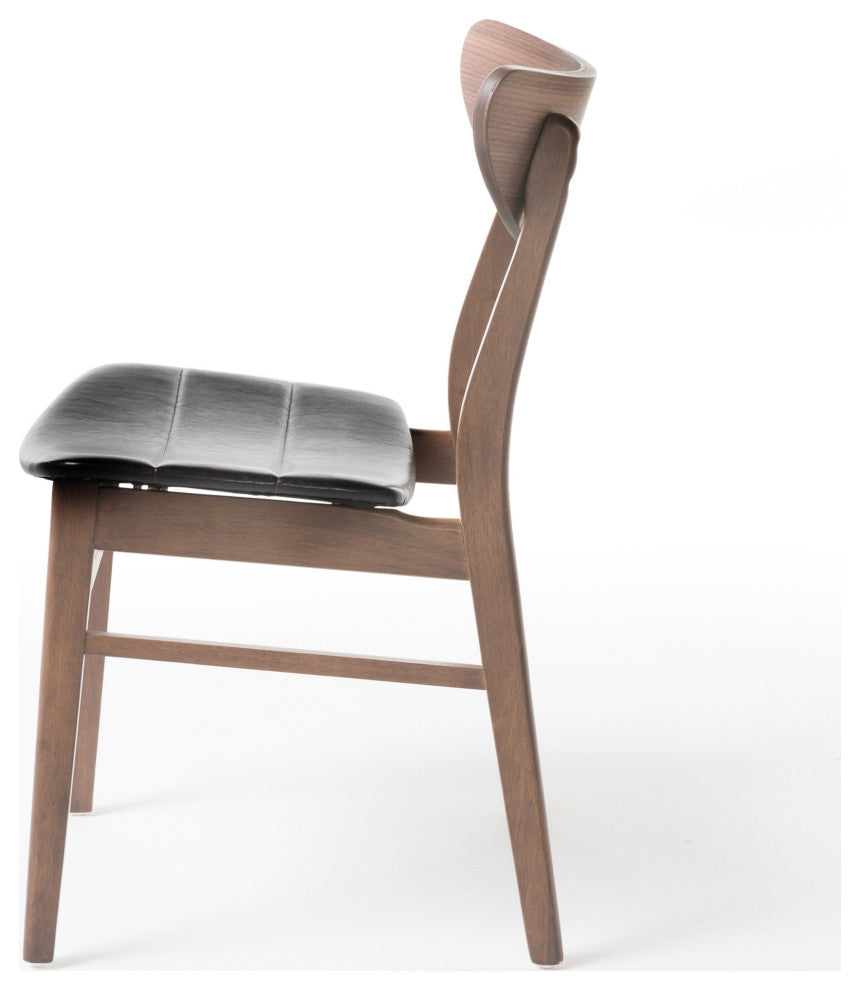 GDF Studio Norden Mid Century Design Dining Chairs, Set of 2