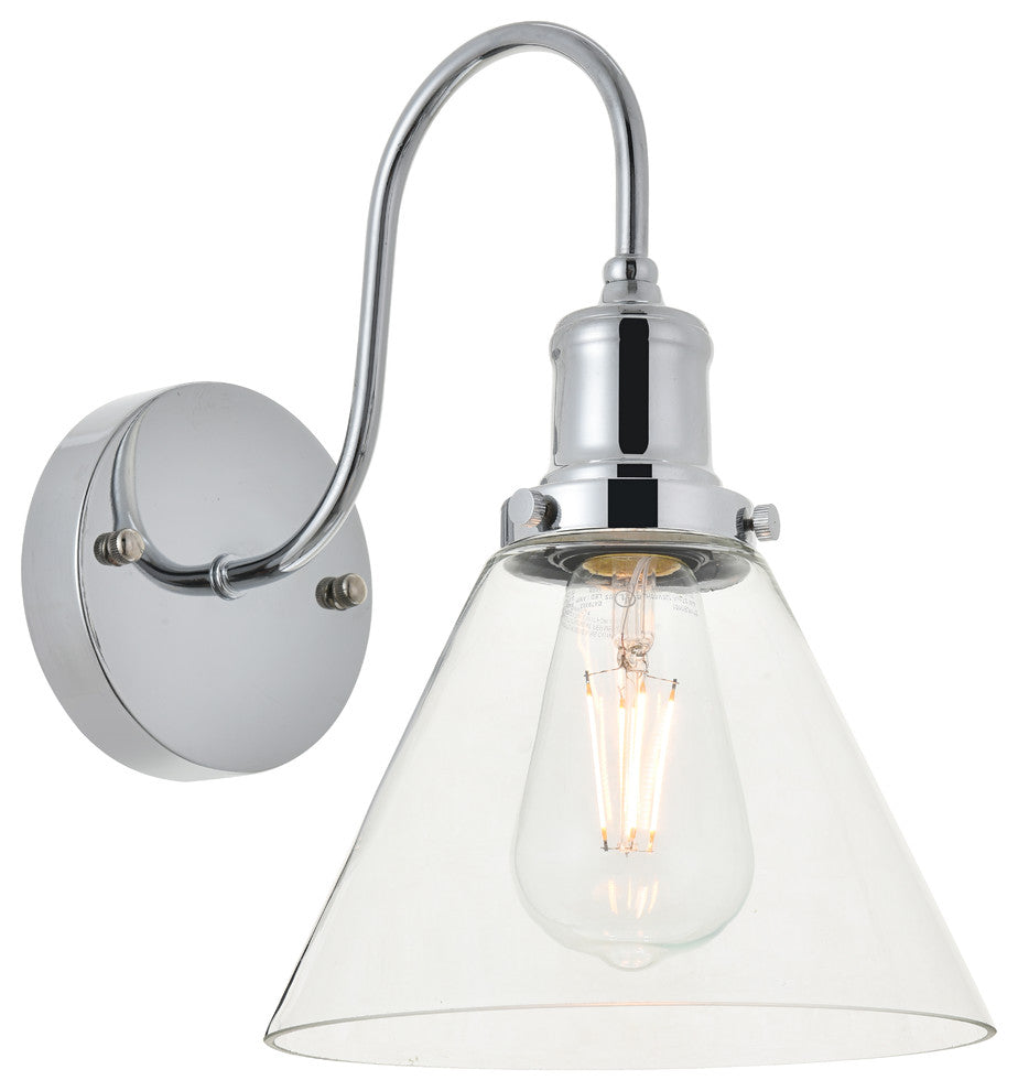 Chrome Finish 1-Light Wall Sconce