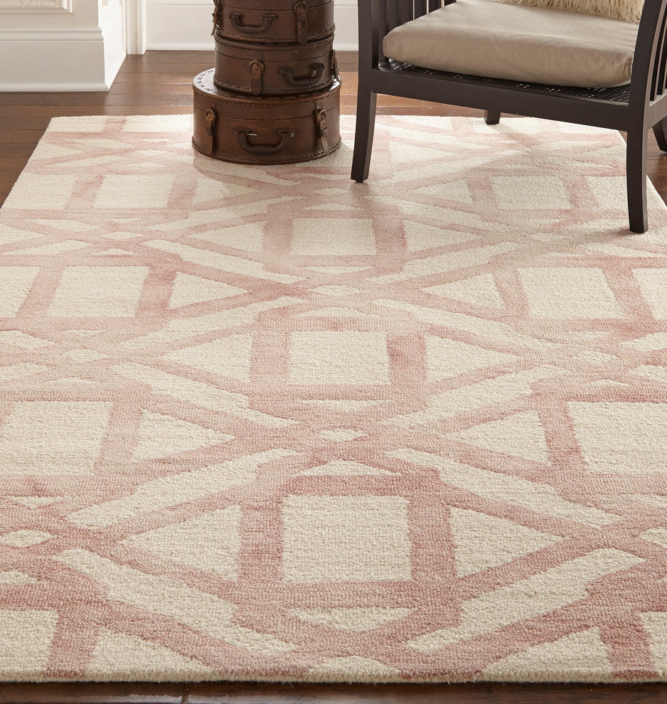 Weave & Wander Marengo Rug, Blush, 2'x3'