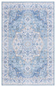 Safavieh Tucson TSN118 Rug Machine-Washable, Light Blue/Blue, 4'x6'