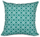 Rope Rigging, Geometric Print Outdoor Pillow, Green, 20"x20"