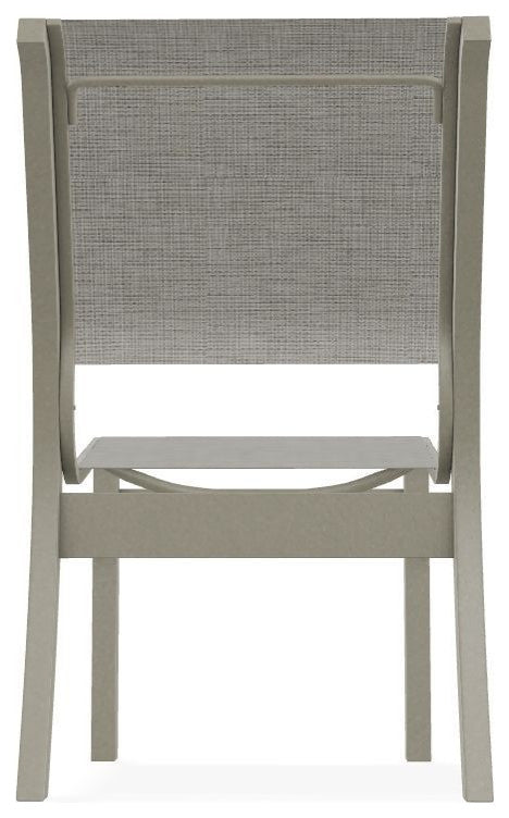 Leeward Sling Stackable Outdoor Dining Chair, Burke/Storm