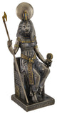 Egyptian Goddess Sekhmet Sitting on Throne Statue