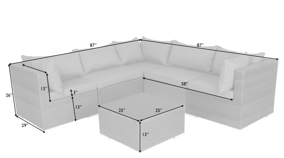 Sino Wicker Sofa Set