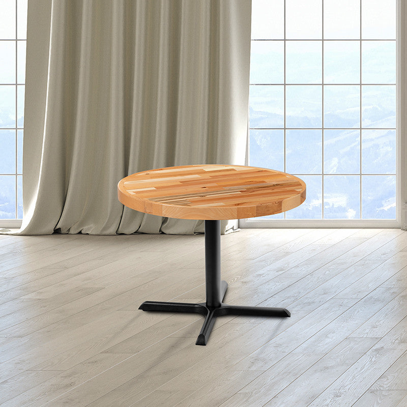 Round Butcher Block Style Table Top, 30"