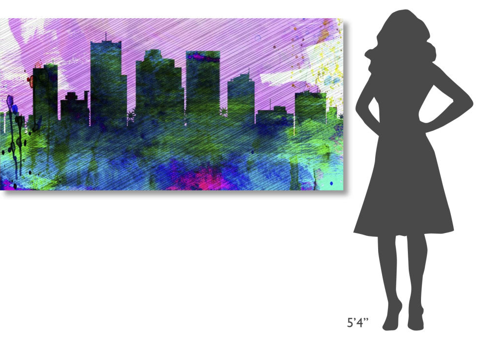 "Phoenix City Skyline" Fine Art Print